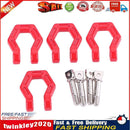 4Pcs Red Trailer Hook Bumper D-ring for 1/10 RC Crawler Traxxas TRX4 Axial Newly