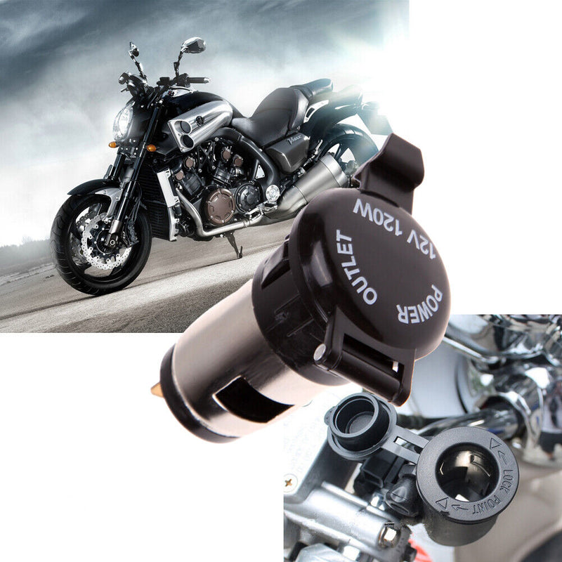 12V Car Motorcycle Boat Tractor Cigarette Lighter Power Socket Outlet Plug