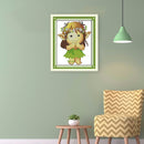 Part Embroidery Wood Elves 2-Strand 14CT Printed Fabric Cross Stitch Needlework