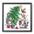 Christmas Cross Stitch Kits 14CT Stamped Embroidery DIY Crafts (C357 Gift)