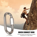 Climbing Gear Carabiner Stainless Steel Quick Links Chain Connecting Ring B