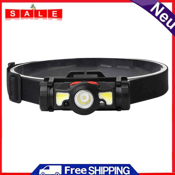 Charging Outdoor Cycling Waterproof Torch Lamp Motion Sensor Magnetic Headlamp