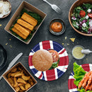 UK British Flag Party Supplies - Great Britain Union Jack Plates Tablecloth K