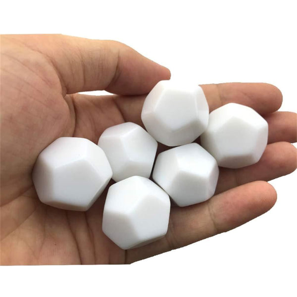 Dungeons and Dragons Polyhedral Iidescent Blank Dices Game Accessory Dice Set