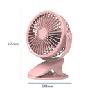 #A Portable Clip-On Fan USB Mini 360 Degree Rotation Household Air Cooling Fan