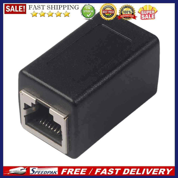 RJ45 Female to Female Ethernet LAN Cable Coupler 8P8C Extender Plug Connector