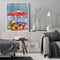 Umbrella Flower Drawing Frameless DIY Oil Paint by Number Canvas Home Decor