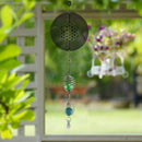 Rotating Wind Chime Novelty Sculpture Wind Chime with Spiral Tail Ball (B) Newly