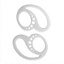 2pcs Soft Earphone Anti-Drop Clip Holder Earplug Protector Cover (White) Newly