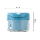 Garlic Press Ginger Masher Chopper Vegetables Cutter Kitchen Tool (Blue)