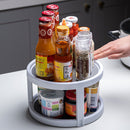 Rotation Cabinet Organizer Storage Spice Drink Cosmetic Storage Rack Tray Newly