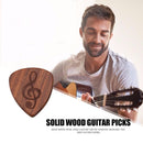 Guitar Ukulele Wood Picks Plectrum Folk Guitar Thumb Picks (Musical Symbol)