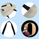 Alphabet flowers Printed Shoulder Shopping Bag Casual Large Tote Handbag O