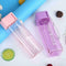 Transparent Square Tea Milk Fruit Water Cup 500ml For Sports Bottles Water Q0S8