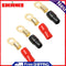 2 Pairs Car Car 4GA Speaker Electrical Wire Connector Spade Crimp Terminals Kit
