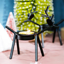 Creative Deer Candlestick Iron Art Christmas Candlestick for Holiday Party Decor