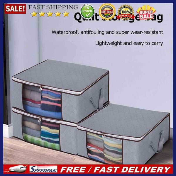 Non-woven Foldable Bag Large Capacity Waterproof Blanket Sorting Bags for Closet