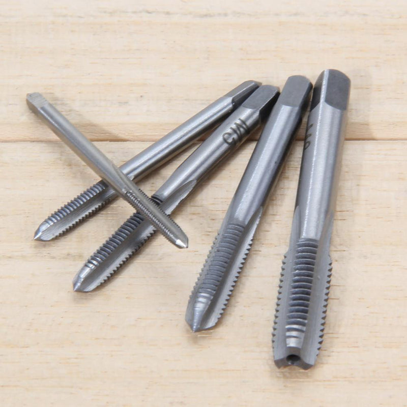 5PCS/Set HSS M3 M4 M5 M6 M8 Machine Spiral Point Straight Fluted Screw Newly