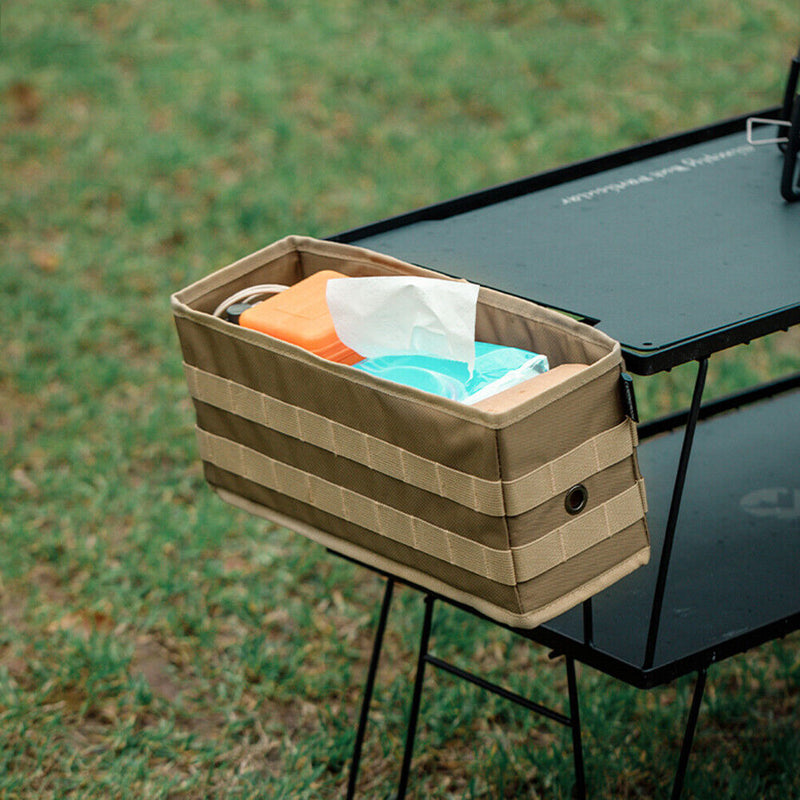 Foldable Table Side Bag with Side Pockets Outdoor Camping Hiking Storage Bags
