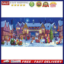 Snowy Village Night Oil Paint By Numbers Kits Canvas Picture DIY Wall Art C