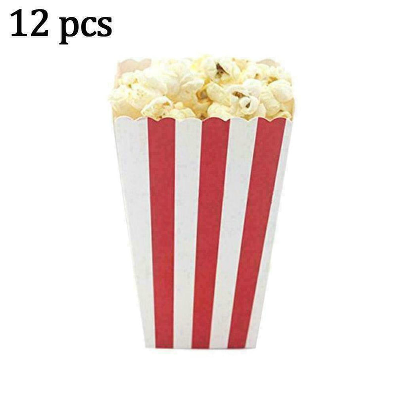 12PCS Popcorn cake candy Paper Boxes Birthday Party Paper Favour Y0T0 Loot A7Q7