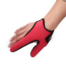 Fishing Gloves Protector Two Finger Anti-cut Outdoor Tackle Gloves (Red) Newly