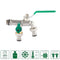 #A 1/2 inch Double Valve Outlet Nozzle Water Heads Anti-rust Water Hose Connecto