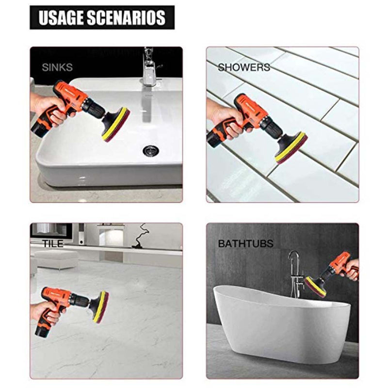Extension Rod Cleaning Drill Brush Polishing Tool Polishing Pad Scouring Pads