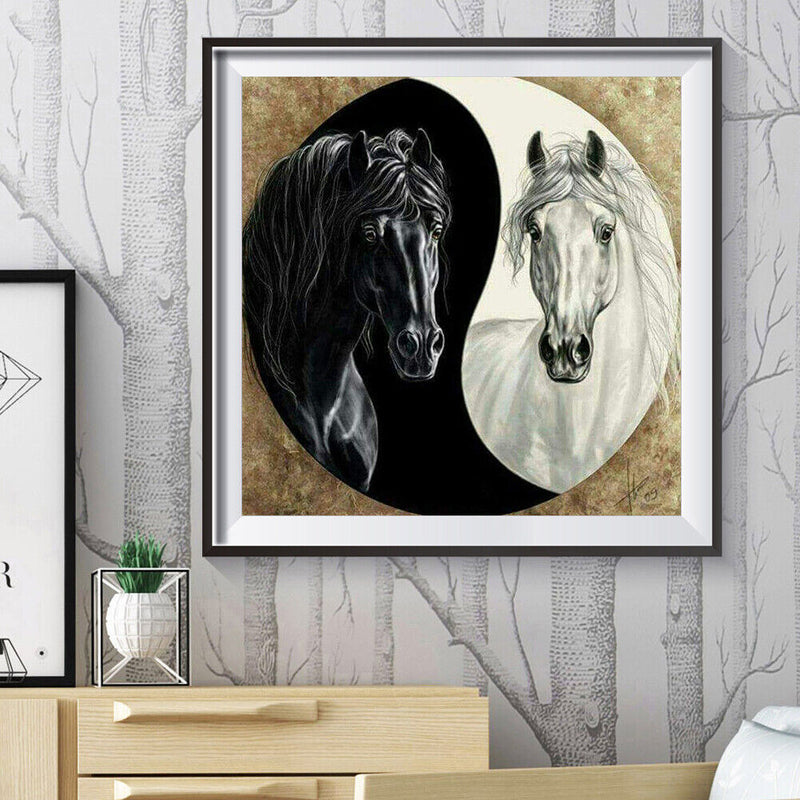 Full Drill 5D DIY Diamond Painting Horse Embroidery Cross Stitch Home Art Decor