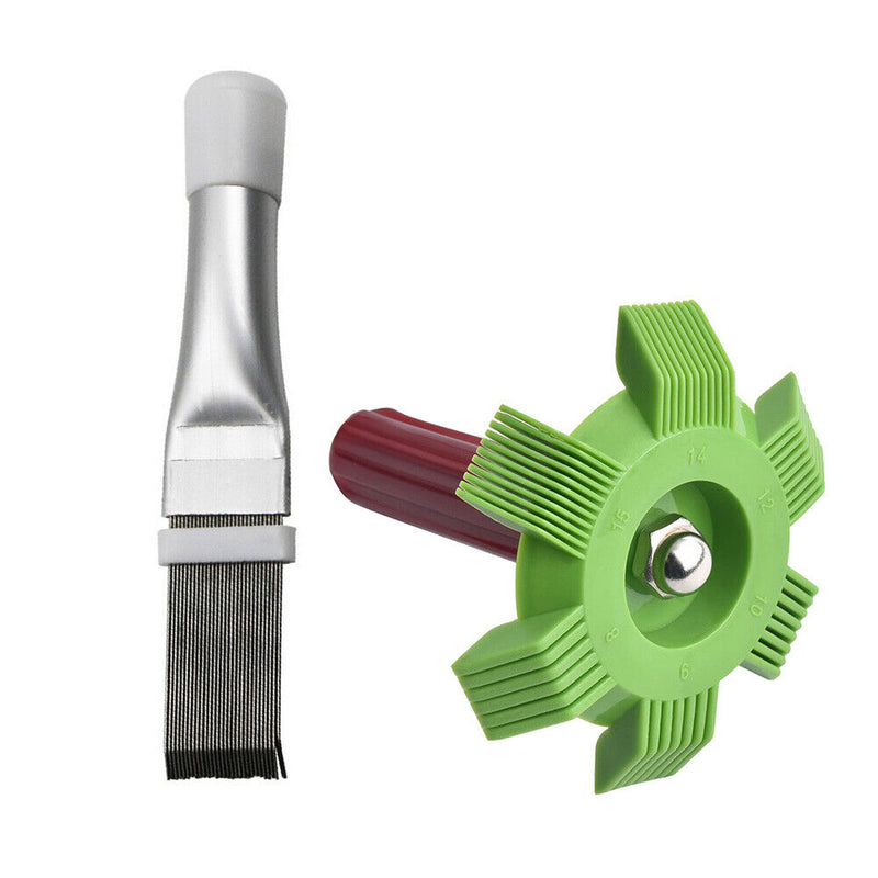Air Conditioning Fin Comb Condenser Cleaning Refrigeration Tool (2pcs) Newly