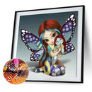5D Diamond Painting Elf Girl Full Round Drill Mosaic Cartoon DIY (A2073) Newly