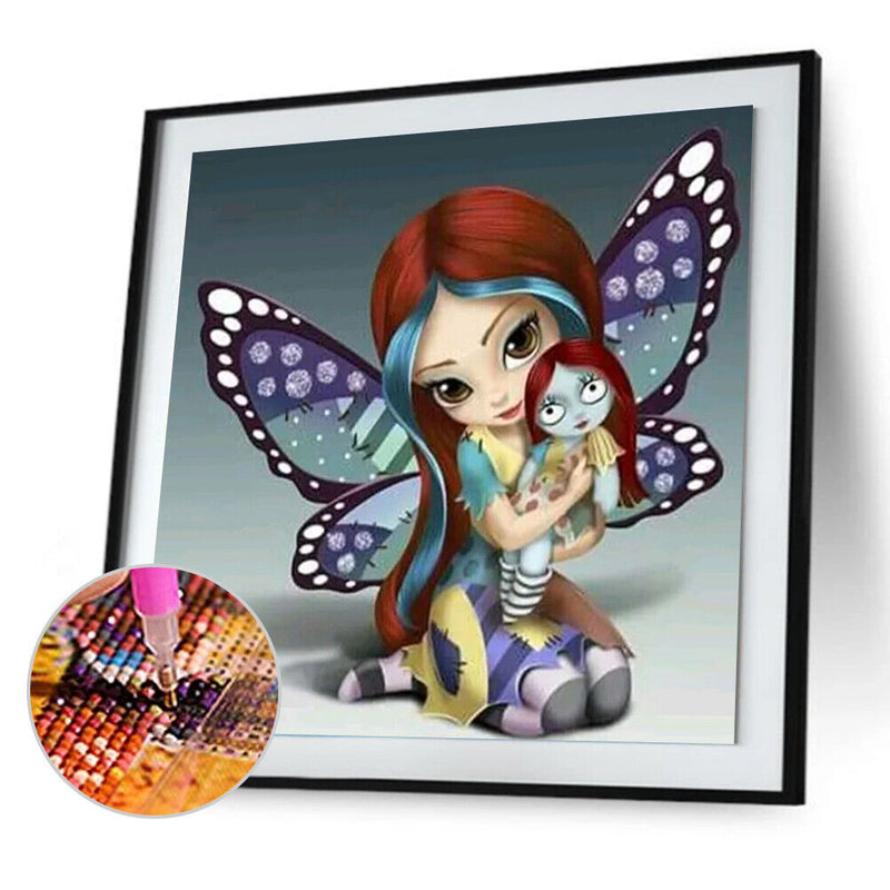 5D Diamond Painting Elf Girl Full Round Drill Mosaic Cartoon DIY (A2073) Newly