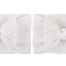 Soft Nylon Baby Headband Bows Newborn Girls Infant Turban Hairband (White) Newly