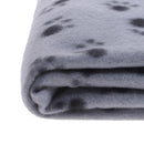 Pet Blanket Dog Puppy Cat Paw Print Soft Warm Fleece Bed Travel Basket Aut