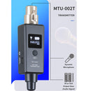 1 Pair Micphone Wireless System Rechargeable UHF DSP Transmitter Receiver 2 Mode