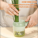 4 in 1 Handheld Electric Vegetable Cutter Set Garlic Meat Mud Masher USB Chargi_