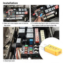 DC 14V Auto Reset Mini Circuit Breaker Blade Fuse for Car Boat(20A Yellow) Newly
