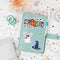 #A 2pcs Mosaic Stickers Creative Exquisite Cute Greeting Card for Kids And Begin