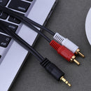 3.5mm Audio Cable Connector 2RCA Lotus One Point Two Speaker AV Cable(1.5m)
