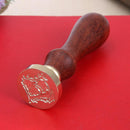 Retro Rose Pattern 26 Letter A-Z Alphabet DIY Wax Seal Stamp with Handle(F)