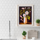 Painting By Numbers Kit DIY Flowers Vase Hand Painted Canvas Oil Art Picture