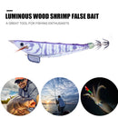 Luminous Wood Shrimp Fishing Lure 12cm 14.3g Artificial Bait (Light Purple)