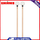 2pcs Soft Felt Head Mallets Wood Handle Timpani Drumsticks Hammer Instruments