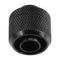G1/4 External Thread Connector for 10x16mm PC Water Cooling System(Black) Newly