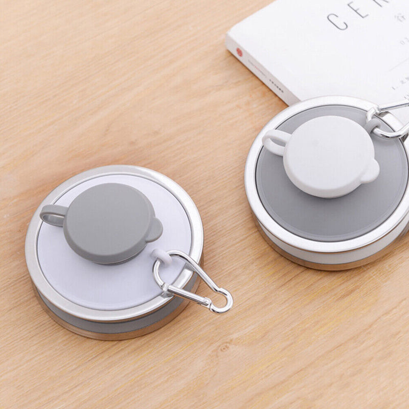 Sports 500mL Collapsible Soft Kettle Outdoor Silicone Water Bottle (White) Newly