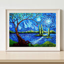 Full Round Drill Rhinestone Picture DIY Living Tree Diamond Painting Poster