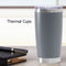 Thermal Car Mug Cup Stainless Coffee Vacuum Insulated Water Bottle (Grey)