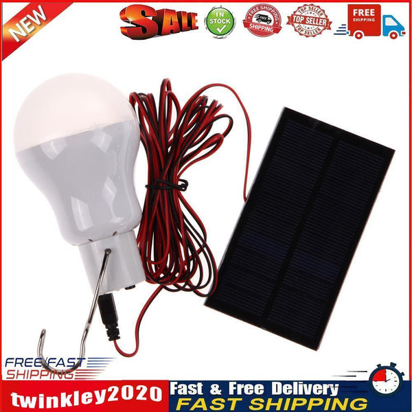Portable Solar Power LED Bulb Lamp Outdoor Lighting Camp Tent Fishing Lamp Newly
