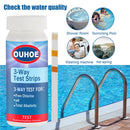 50pcs 3 in 1 Swimming Pool Water Test Strip Chlorine PH Nitrate Test Paper Newly