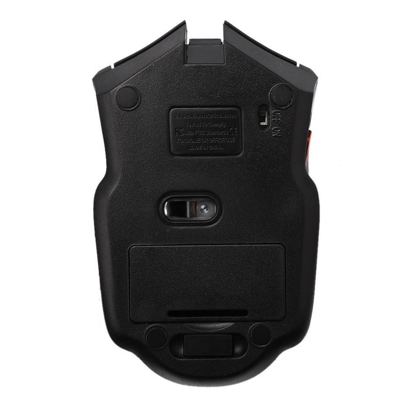2.4GHz Wireless Optical Mouse 2400DPI 6 Button USB Optical Gaming Mouse for Ga